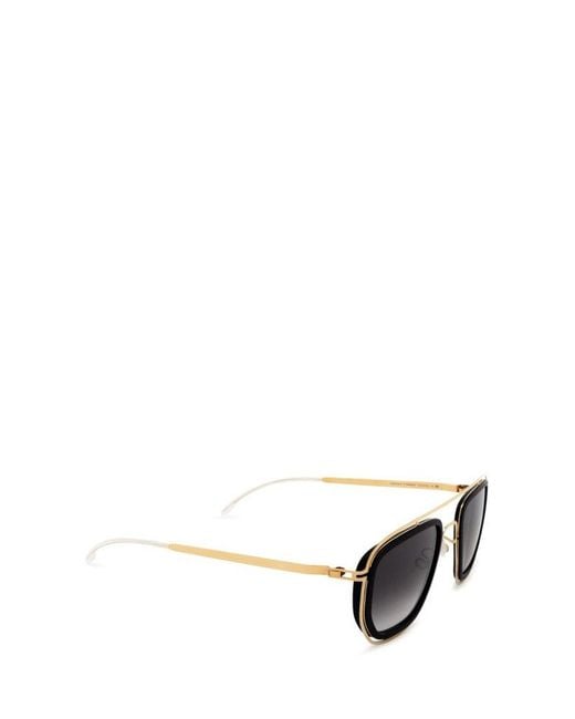 Mykita Black Ferlo Aviator Frame Sunglasses