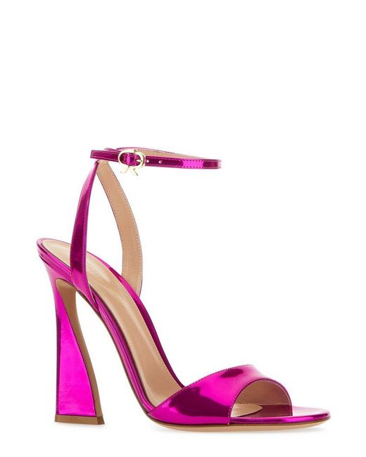 Gianvito Rossi Pink Aura High Shine Sandals