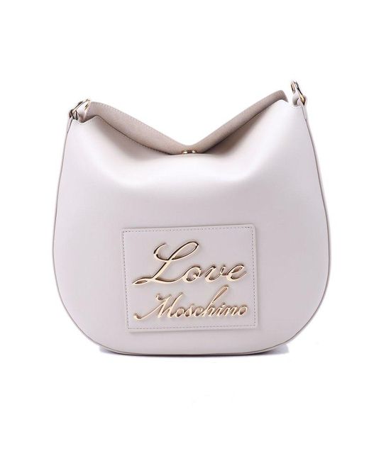 Love Moschino Pink Logo-lettering Magnetic Fastened Shoulder Bag