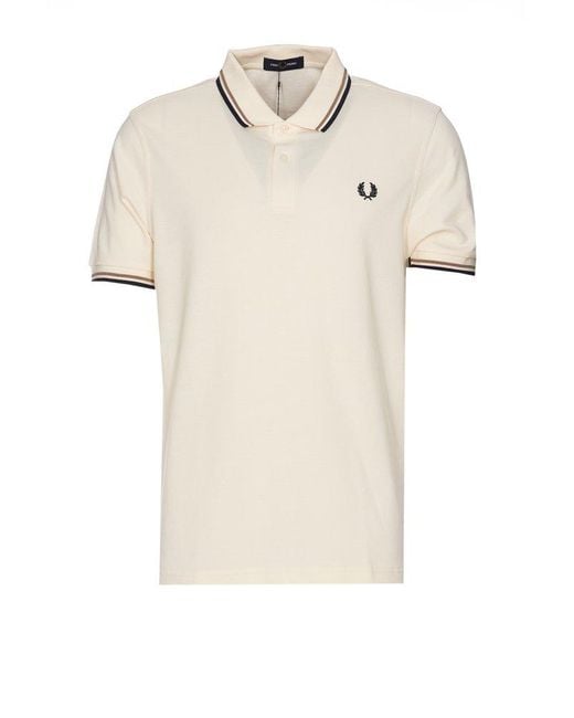 Fred Perry Natural Twin Tipped Polo for men