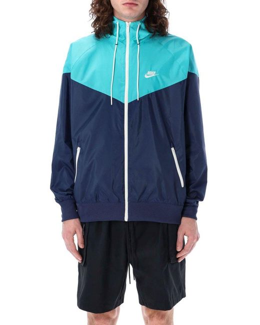 Nike Blue Windrunner Hooded Jacket for men