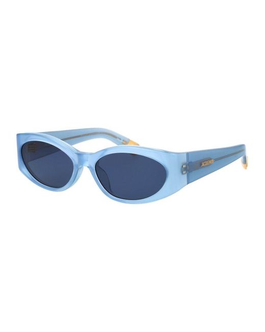 Jacquemus Blue Oval Frame Sunglasses