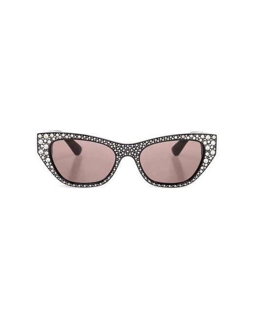 Alexander McQueen Black Logo-engraved Sunglasses,