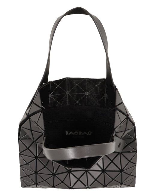 Bao Bao Issey Miyake Black Lucent Matte Top Handle Bag