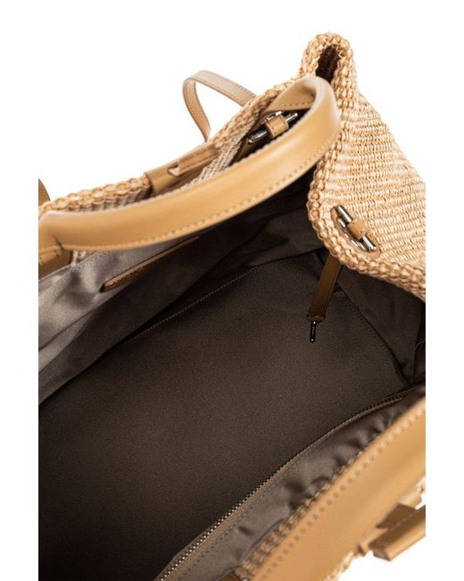 Casadei Natural Dome Shopper Bag