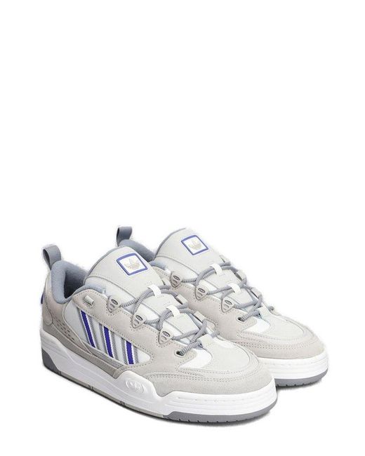 Adidas Originals White Adi2000 Colour-block Sneakers for men