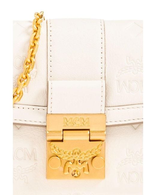 MCM White 'tracy' Wallet With Chain,