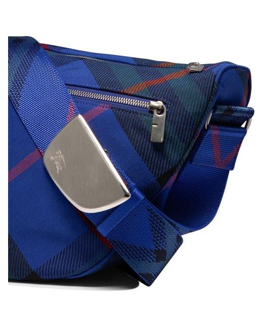 Burberry Blue "Shield" Crossbody Bag for men