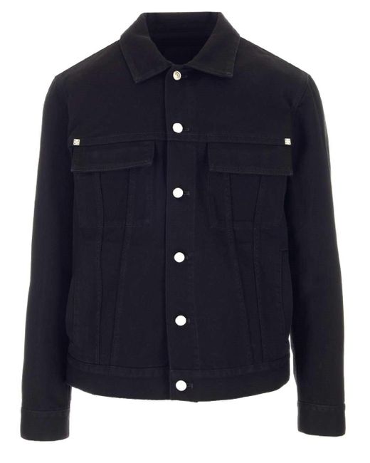Givenchy Black 4g Plaque Denim Jacket