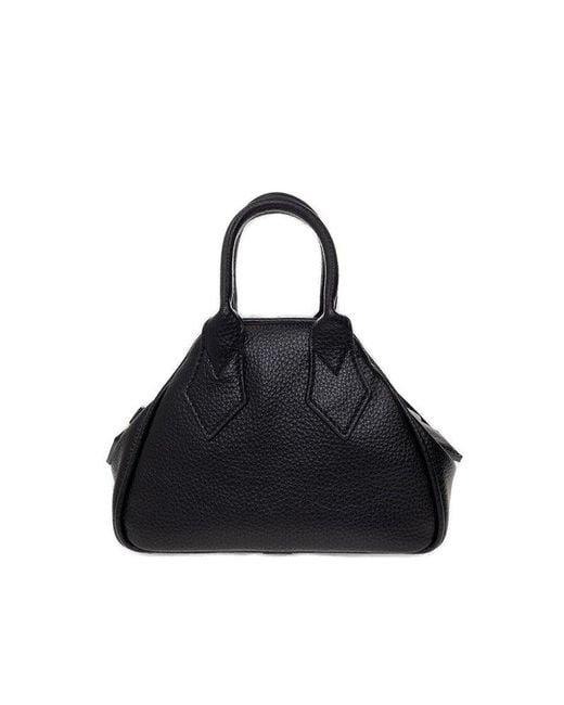 Vivienne Westwood Black Yasmin Orb Plaque Mini Shoulder Bag