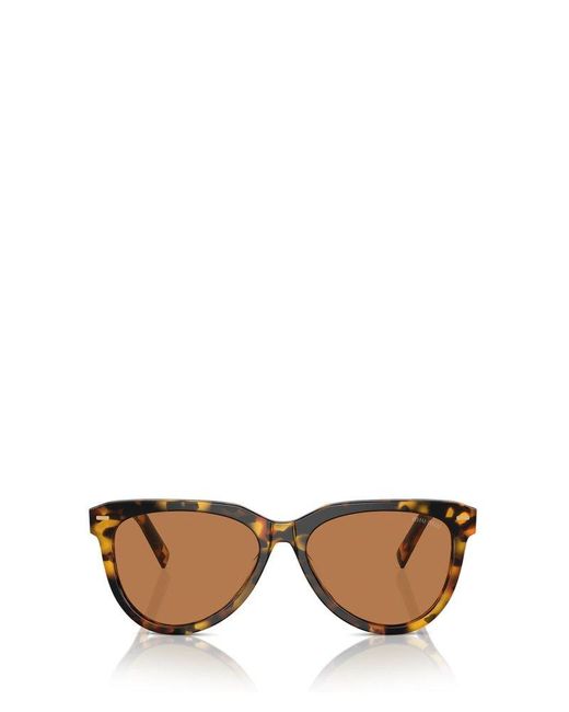 Miu Miu Multicolor Oval-Frame Sunglasses