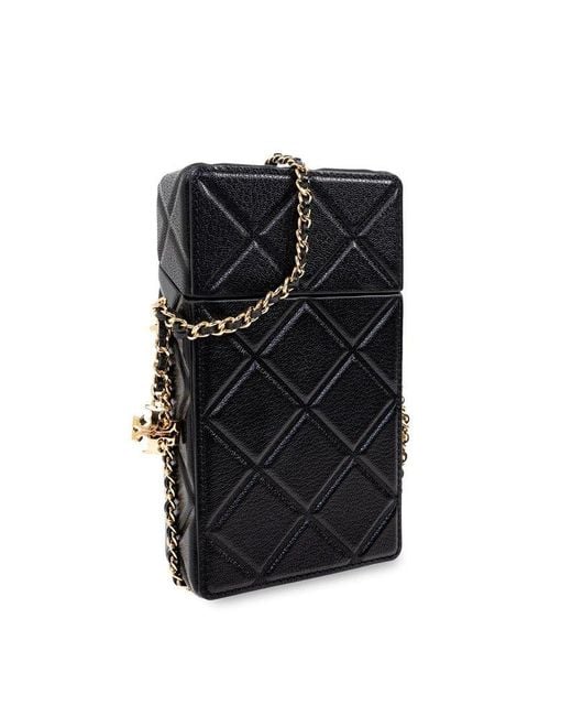 Tory Burch Black Fleming Phone Crossbody Bag
