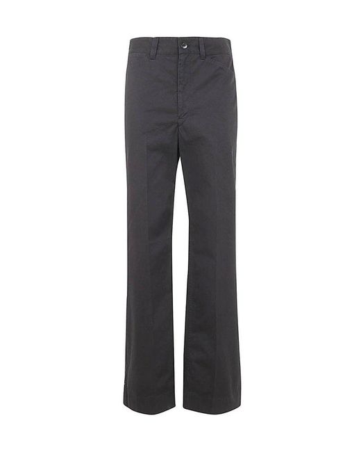 Lemaire Gray Cotton Chino Pants