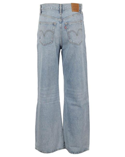 Levi's Blue Ribcage Wide Leg H223 Far And Wide