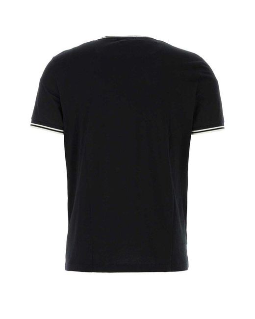 Fred Perry Black Cotton T-Shirt for men