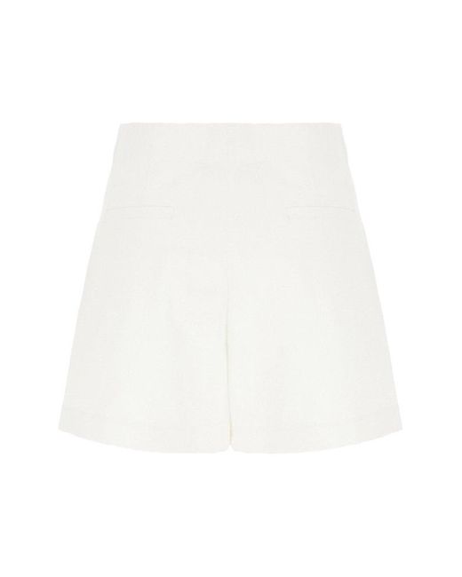 Chloé Wide-leg Shorts in White | Lyst UK