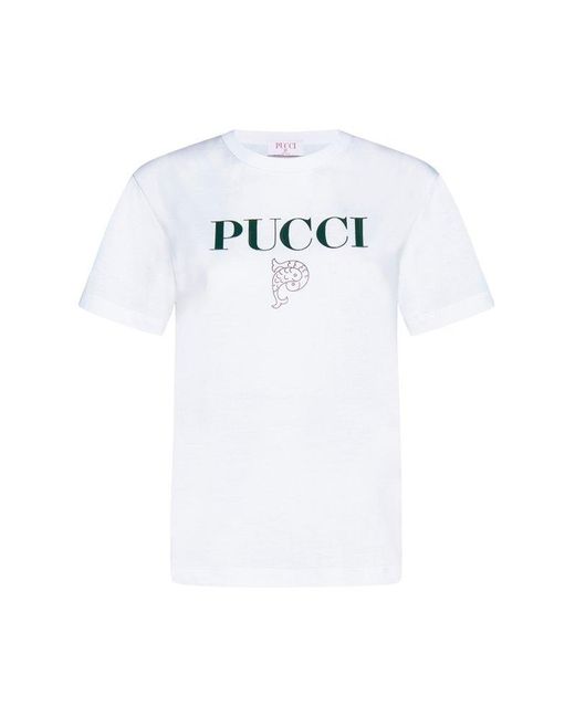 Emilio Pucci White T-shirts And Polos
