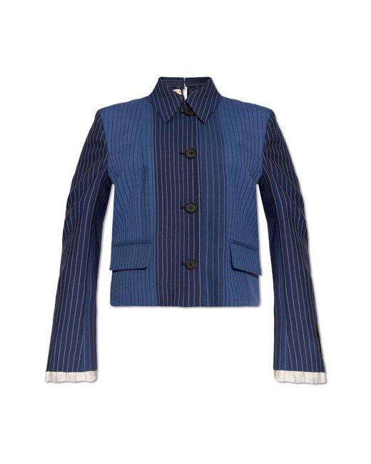 Marni Blue Wool Jacket,