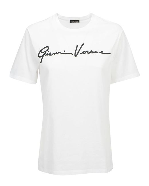 Versace White Signature Logo T-shirt