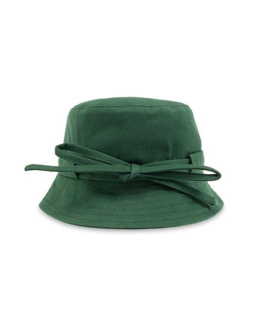 Jacquemus Green 'gadjo' Cotton Bucket Hat,