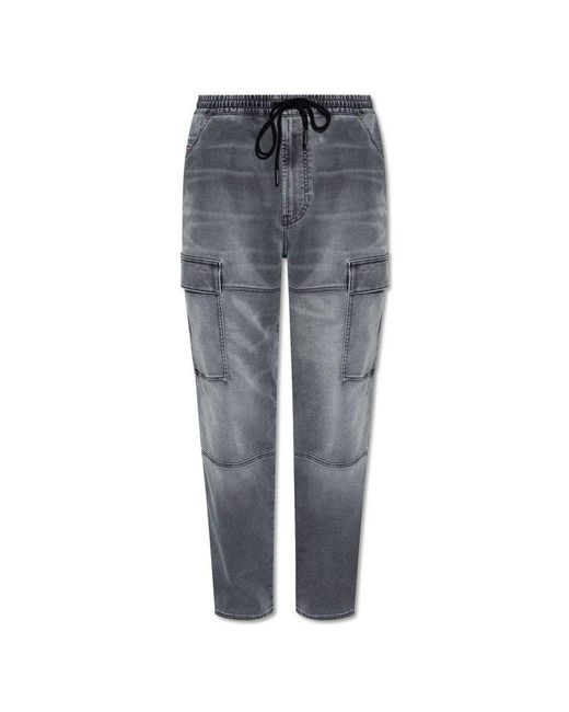DIESEL Gray '2050 D-krooley' Jogger Jeans, for men