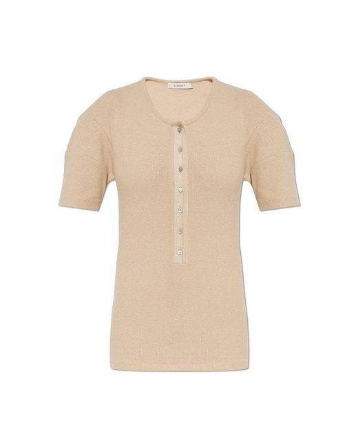 Lemaire White Button-Up Top