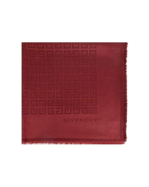 Givenchy Red Scarf With Monogram