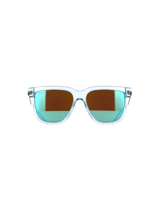 Gucci Blue Square Frame Sunglasses for men