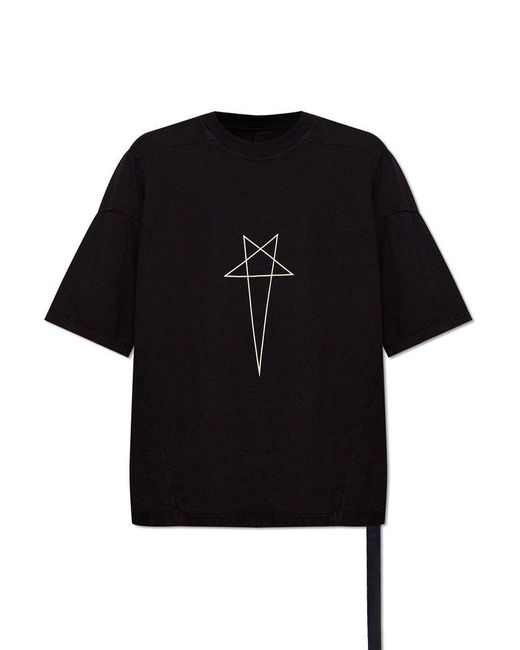 Rick Owens Black T-Shirt ‘Walrus T’