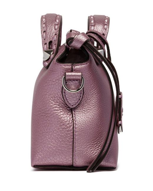 Fendi By The Way Selleria Mini Tote Bag in Purple | Lyst