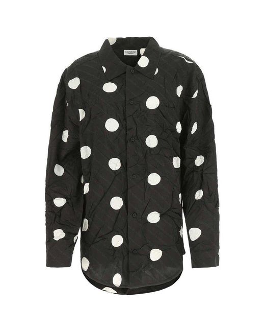 balenciaga button down shirt