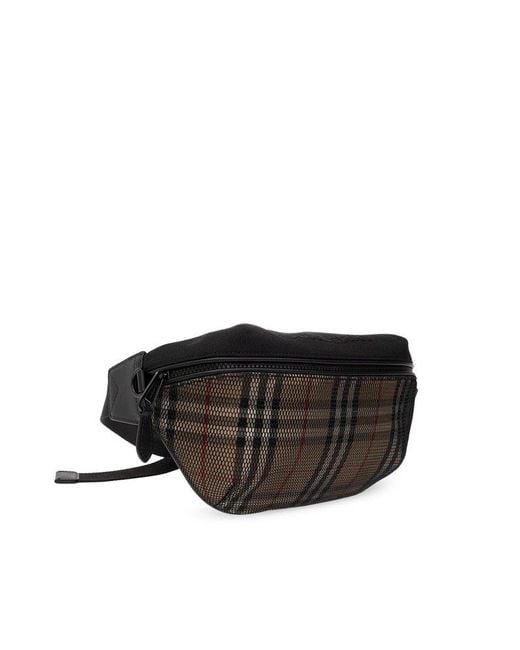 Burberry Sonny check-pattern Belt Bag - Black