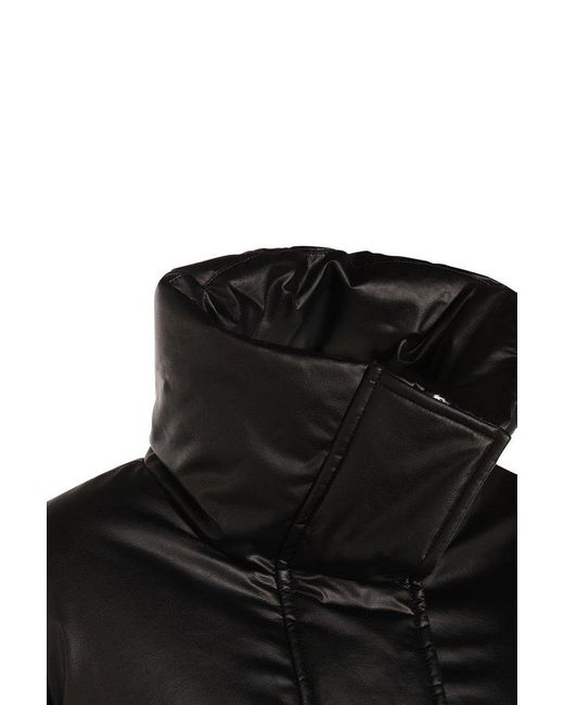 MM6 by Maison Martin Margiela Black High Neck Padded Jacket
