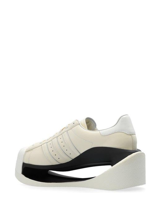 Y-3 White 'gendo Superstar' Sneakers,