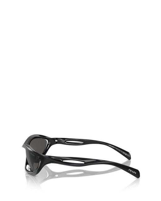 Prada Black Oval Frame Sunglasses