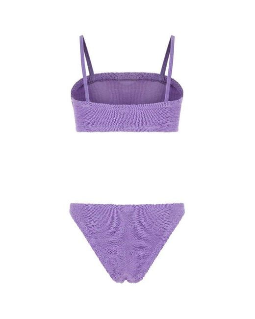 Hunza G Purple Swimsuits