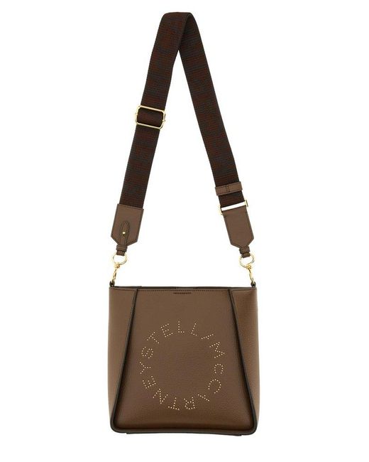 Stella McCartney Brown Shoulder Bag With Logo