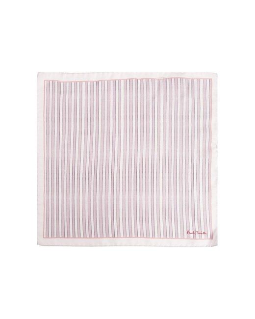 Paul Smith Pink Silk Pocket Square for men