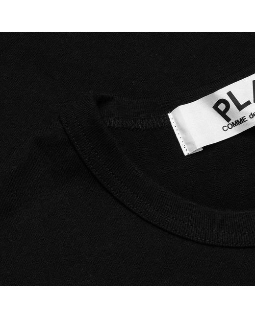 COMME DES GARÇONS PLAY Black Heart Printed Crewneck T-Shirt