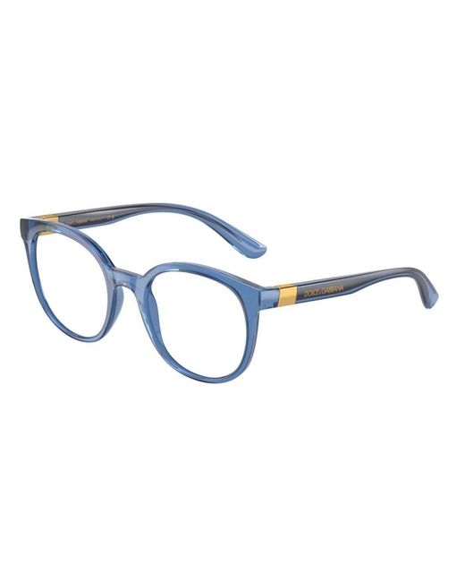 Dolce & Gabbana Black Round Frame Glasses