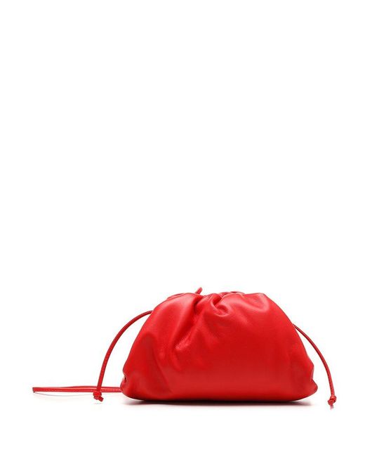 Bottega Veneta Red The Mini Pouch Crossbody Bag