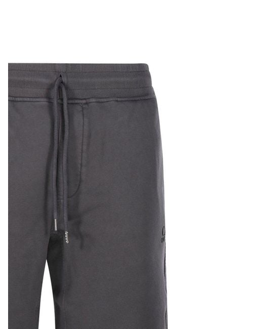 C P Company Gray Drawstring Shorts for men