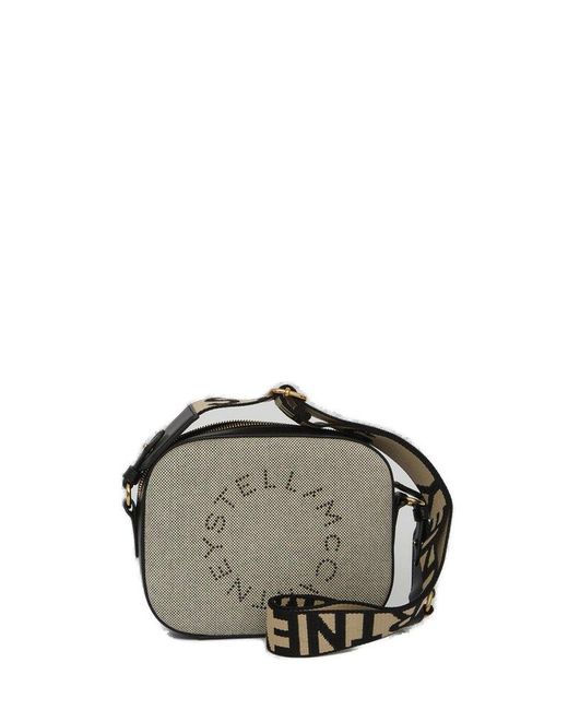 Stella McCartney Logo Detailed Small Camera Bag in Gray Lyst