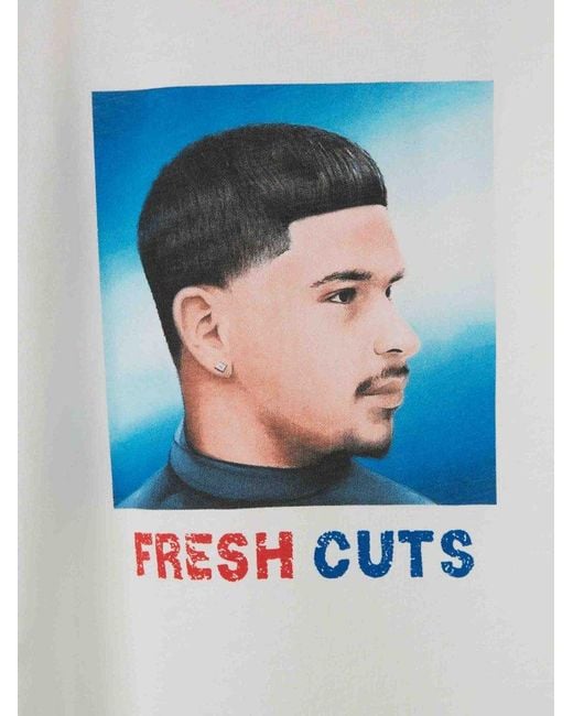 Willy Chavarria White Freshcutseasy Graphic Tee for men