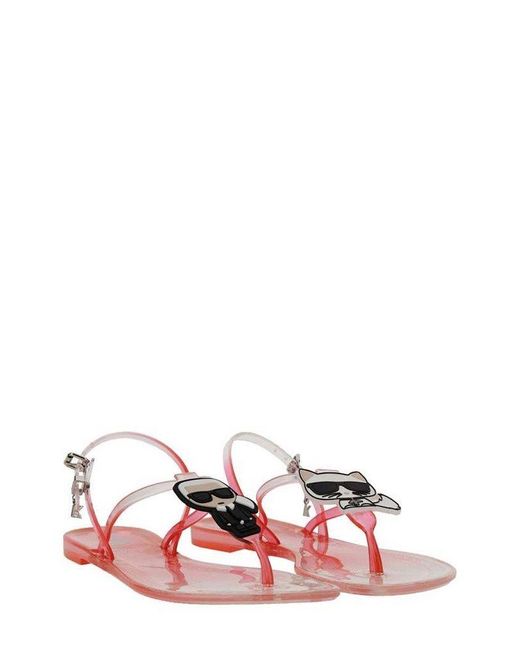 karl lagerfeld jelly sandals