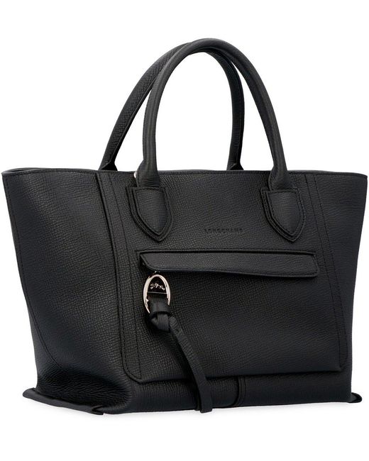 Longchamp Mailbox Medium Top Handle Bag in Black | Lyst Canada