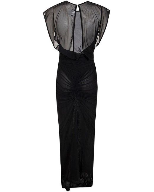 Jean Paul Gaultier Open Back Sleeveless Mini Dress in Black
