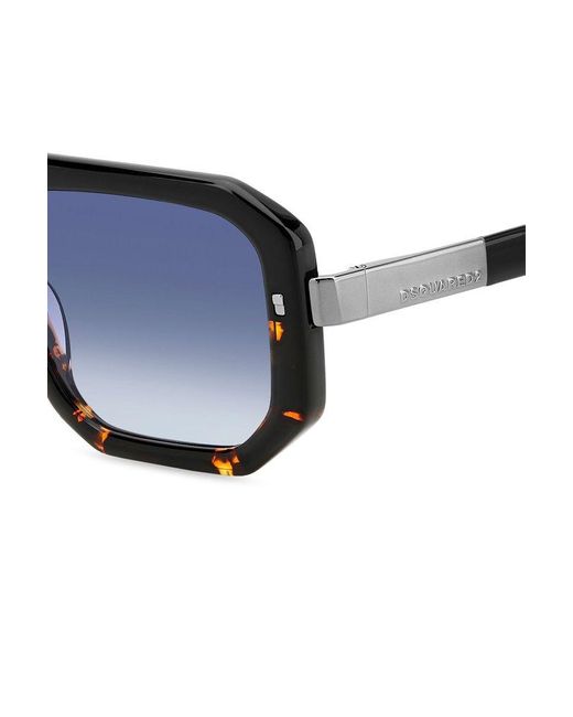 DSquared² Blue Square Frame Sunglasses for men