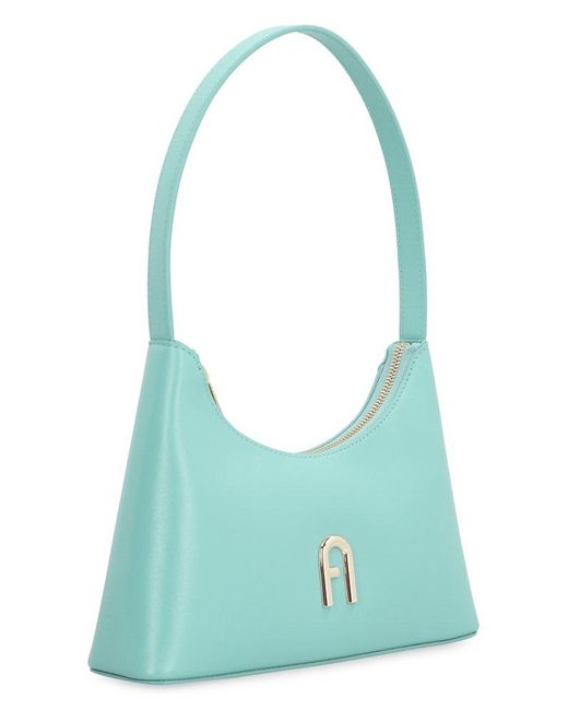 Furla Diamante Logo Plaque Mini Shoulder Bag in Blue | Lyst