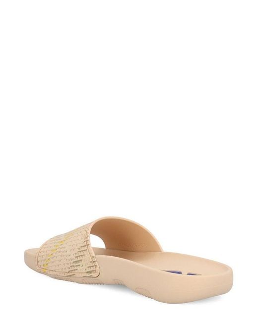 Burberry Natural Dive Check Sandals